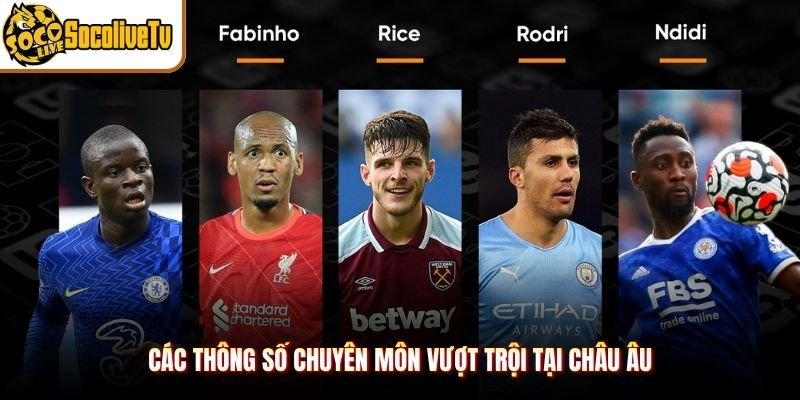 Các thông số chuyên môn vượt trội tại châu Âu